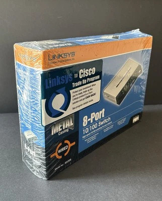 Linksys SD208 Cisco System Compact 8-Port 10/100 Network Switch Standalone NEW - Image 1 of 4