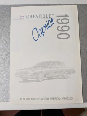 Folleto Chevrolet Caprice 1990, alemán/inglés Foto 1 de 4