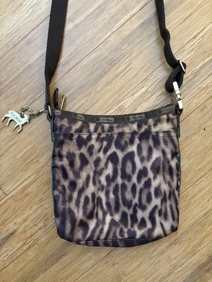 Gwen Stefani L.A.M.B. for LeSportsac -  Leopard with Rasta Trim Crossbody Bag - Image 1 of 4