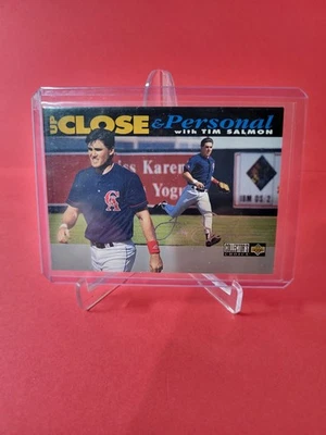 1994 UD Collector's Choice Up Close & Personal Tim Salmon #639 Silver Signature  - Image 1 of 3