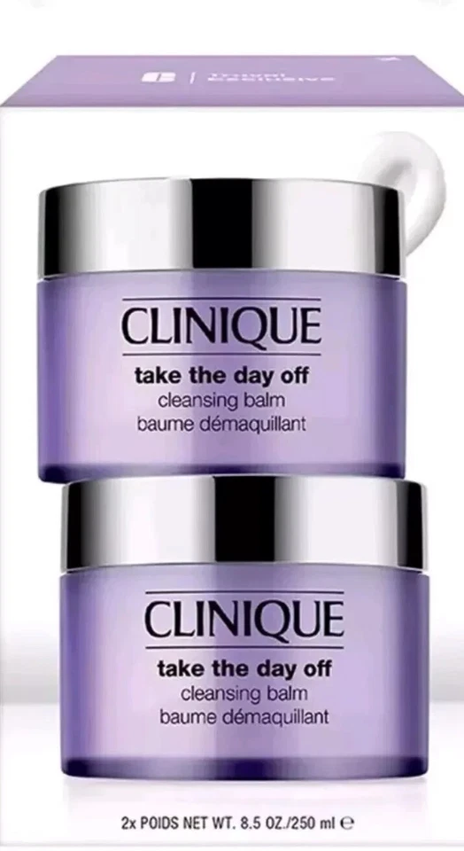 Clinique Take The Day Off Cleansing Balm Jumbo 2xPOIDS 8.5 Oz /250m each .