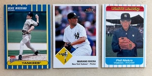 Lot 3 - Mussina / Niekro / Rivera - New York Yankees HOFers - 1986 2003 Fleer - Picture 1 of 2