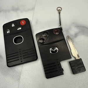 ORIGINAL MAZDA 04-11 OEM SMART CARD KEY LESS ENTRY REMOTE FOB BLANK UNCUT CAR - Picture 1 of 10