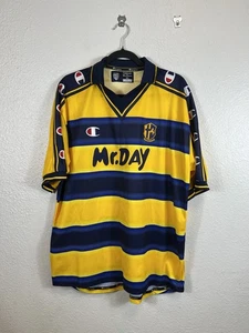 VINTAGE PARMA ITALY 2000/2001 HOME FOOTBALL SHIRT JERSEY CAMISETA CHAMPION XL - Picture 1 of 9