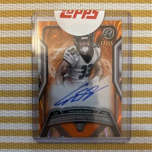 COOPER DEJEAN 17/25 SSP 2024 Topps Resurgence ORANGE Power Surge RC AUTO. SEALED - Picture 1 of 4