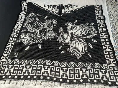 Poncho Manta Gallos Mexicanos Serape GABAN TALLA ÚNICA Unisex Foto 1 de 4