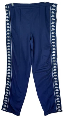 Pantalones deportivos vintage Kappa para hombre años 90 hip hop holgados Y2K azul marino a rayas talla grande Foto 1 de 4