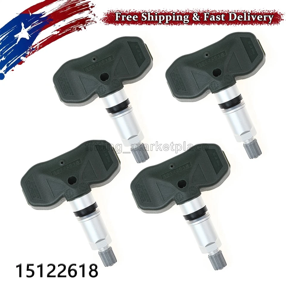Sensor de presión de neumáticos TPMS 15122618 4 piezas para Chevy Colorado GMC Canyon Hummer H3 Foto 1 de 4