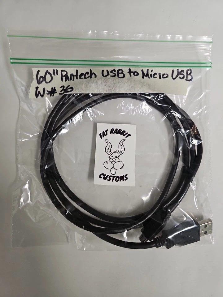 CABLE CABLE USB A MICRO USB 60" PANTECH EN MUY BUENA CONDICIÓN Foto 1 de 2