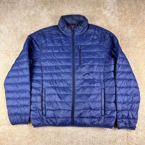 Hawke & Co Mens Puffer Jacket M down Feather LightWeight Outdoors Full Zip - Picture 1 of 16