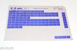 Microfich Catálogo de Piezas Repuesto Kawasaki Él 500 Modelo 1997-1998 Pie - Imagen 1 de 1