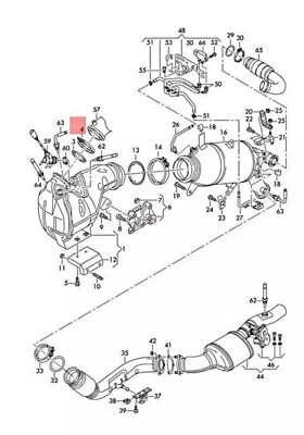 NUEVA ABRAZADERA CABRIOLET AUDI A4 AVANT S4 QUATTRO A5 S5 05L131455 GENUINA Foto 1 de 3