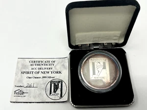 SPIRIT OF NEW YORK Whiteman AFB Bomber Delivery 1 oz .999 Silver Coin - Picture 1 of 5