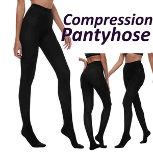 30-40 mmhg Compression Pantyhose Therapeutic Closed Toe Support Stockings Relief - Picture 1 of 18