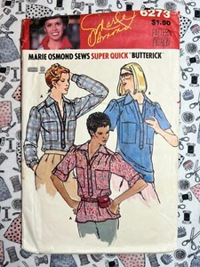 Butterick Sewing Pattern 6273 Marie Osmond Misses' Shirt Size S-L Cut to Size L - Picture 1 of 3