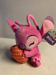Lilo & Stitch rosa Engel mit Erdbeere 6 Zoll Plüschtier Disney Stofftier Spielzeug - Bild 1 von 4