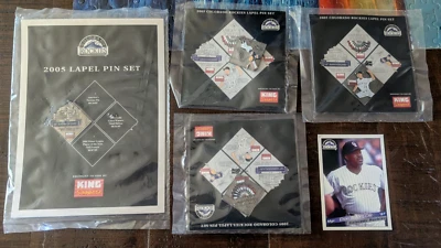 Colorado Rockies 2005 Complete Commemorative Lapel Pin Set Rare Collector's Set - Image 1 of 4