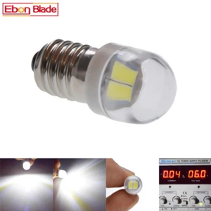 E10 1447 6V DC LED Screw indicator Bulbs Mini Illumination Lamp Light Cold White - Picture 1 of 8
