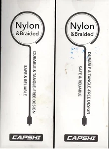 2 Capshi 4K High Speed HDMI 2.0 to HDMI 2.0 Cable 6.6 ft 18Gbps Braided New - Picture 1 of 2