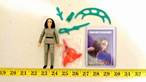 Star Trek Voyager Torres as Klingon Figure Playmates 1996 Complete Access & card - Picture 1 of 4
