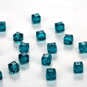 Square Crystal Bead Cube Glass Beads Jewelry Accessories Making 7.5mm 30Pcs/Lot - Picture 1 of 24