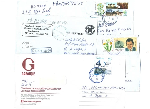 Moldavie  Moldova Lot of 4 used covers Personality  Coat Flowers Wine  L.3 Cover