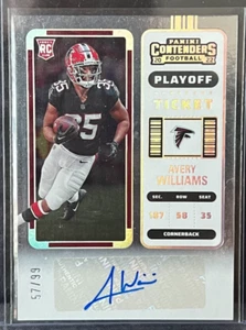 Boleto de playoffs Avery Williams 57/99 2022 Panini contenders novato automático radiocontrol NFL - Imagen 1 de 3