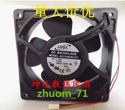 1PC ADDA AQ1248HB-F51 12038 12cm 48V 0.20A cooling fan - Image 1 of 2