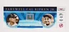 Billet d'adieu Cal Ripken Jr. Lou Gehrig Yankee Stadium ERREUR due au 9-11