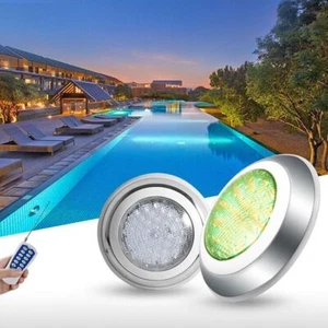 Metal stainles Swimming SPA Underwater Multicolor Remote pool light DC12V 35W - Picture 1 of 9