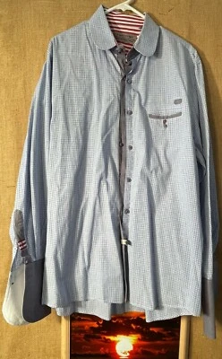 John Lennon Paul McCartney men’s long sleeve plaid shirt XL pocket - Image 1 of 4