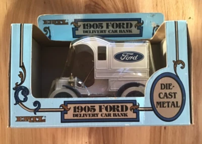ERTL 1905 FORD DELIVERY CAR BANK DIE-CAST METAL 1/25 - Image 1 of 4
