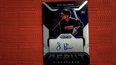 2022 Panini Prizm Baseball Debut Signatures #DS-SK Steven Kwan - Image 1 of 2