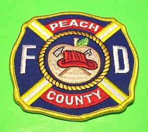 PEACH COUNTY GEORGIA GA 4" FIRE DEPT PATCH FREE SHIPPING!!! - Picture 1 of 1