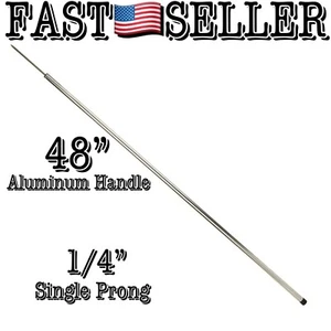 Fishing Pole 48" Single-Pronged Aluminum Flounder Gig - Picture 1 of 3