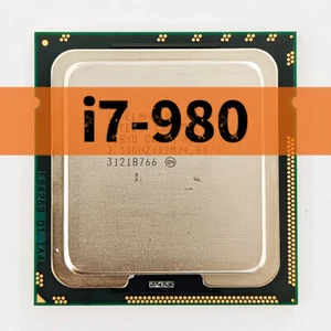 Intel Cores i7-980 3.33GHz SLBYU 6 Cores 12 Threads 130W LGA 1366 CPU Processor - Picture 1 of 3