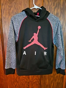 Jordan Jumpman Black & Red Hoodie Kids Size M - Picture 1 of 6