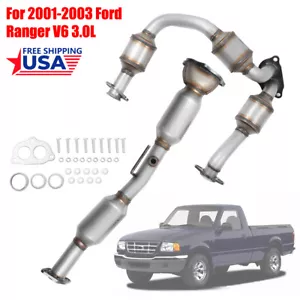 Front and Rear Catalytic Converter For 2001-2003 Ford Ranger 4.0L V6/3.0L V6 US - Picture 1 of 8