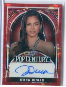 2024 Foglia Pop Century Jenna Dewan CRISTALLO ROSSO AUTOGRAFO 2/3 ATTRICE - Foto 1 di 1