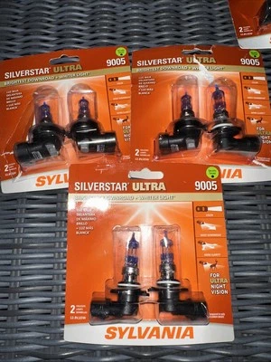 SYLVANIA 9005 SilverStar Ultra High Performance Halogen Headlight Bulb, 2 Bulbs - Image 1 of 4