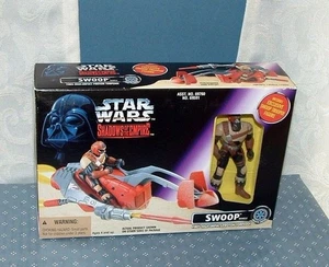 STAR WARS: SOTE, SWOOP VEHICLE W/ EXC. TROOPER FIGURE  - 1996 - HASBRO - MISB - Picture 1 of 6
