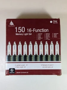 Enchanted Forest 43' Long 150 Light Memory Holidays Light. 16 Function. Clear - Picture 1 of 1