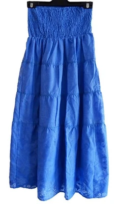 Rip Curl Womens 6 EASTERN SUN BURNOUT SKIRT Long Skirts New - Blue Rrp $79.99 - Image 1 of 3
