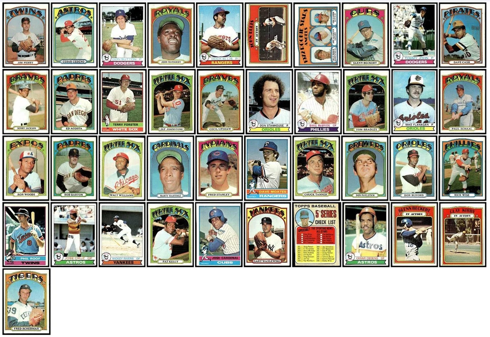 Mixed Lot of 42 Baseball Sports Cards 1968-1979 Chicago Cubs New York Yankees - Image 1 of 1