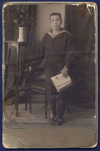 Primera Guerra Mundial, foto de marinero de Rusia  - Imagen 1 de 2