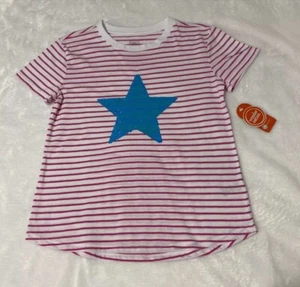Wonder Nation Girls Short Sleeved T-Shirt Color Flip Sequins Size Large (10-12) - Picture 1 of 8