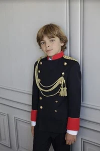New children's Civil Guard Communion Suit in black wool fast ship - Picture 1 of 2