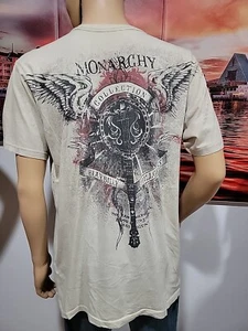 Monarchy Collection Graphic Blubilly Hillgrass Beige Mens XL Shirt #C - Picture 1 of 11