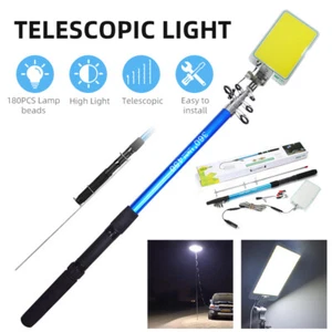 Lámpara Linterna Camping Portátil 500W Telescópica COB Caña LED Luz Pesca Exterior - Imagen 1 de 19
