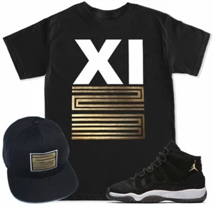 XI 23 T Shirt & hat to match with Air Js Retro 11 PRM Heiress Stingray shoes - Picture 1 of 4
